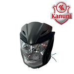 Combo farola + carenaje con visor cb-150 invicta negro