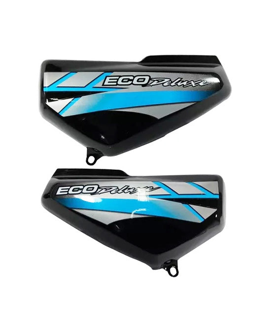 Tapa lateral eco deluxe negro/azul par