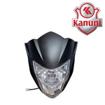 Carenaje y farola cb 125f negro