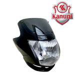 Carenaje con farola e-storm negro