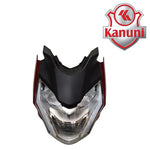 Visor y farola cb 190 rojo