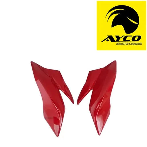 Aleta farola cb110 rojo sport par
