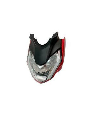 Visor y farola cb 190 rojo